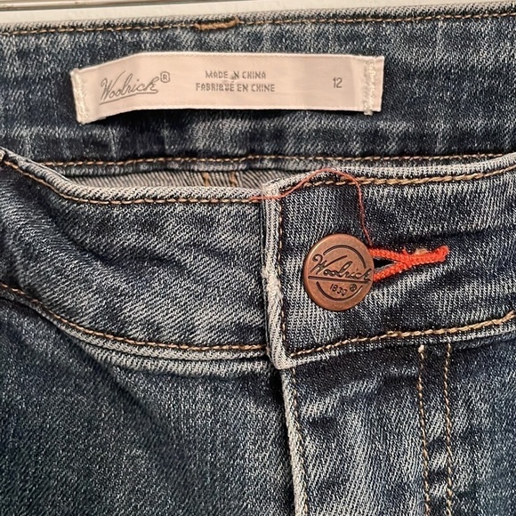 Woolrich Mid Rise Straight Leg Blue Wash Jeans Size 12 - Picture 3 of 8